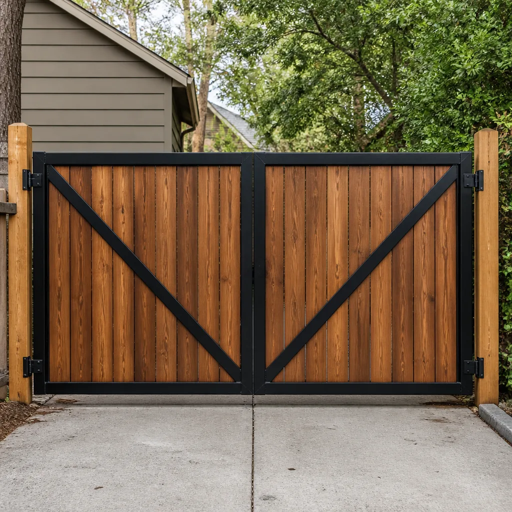 Wood & steel frame
